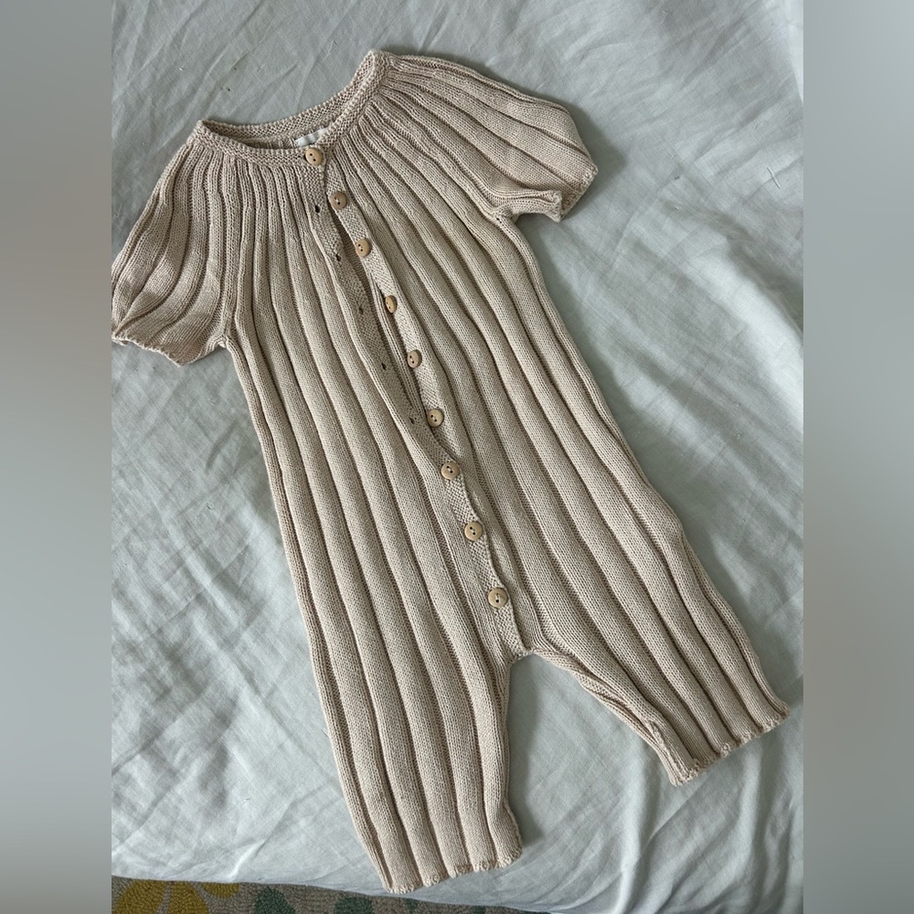 Oeuf short sleeve knit suit